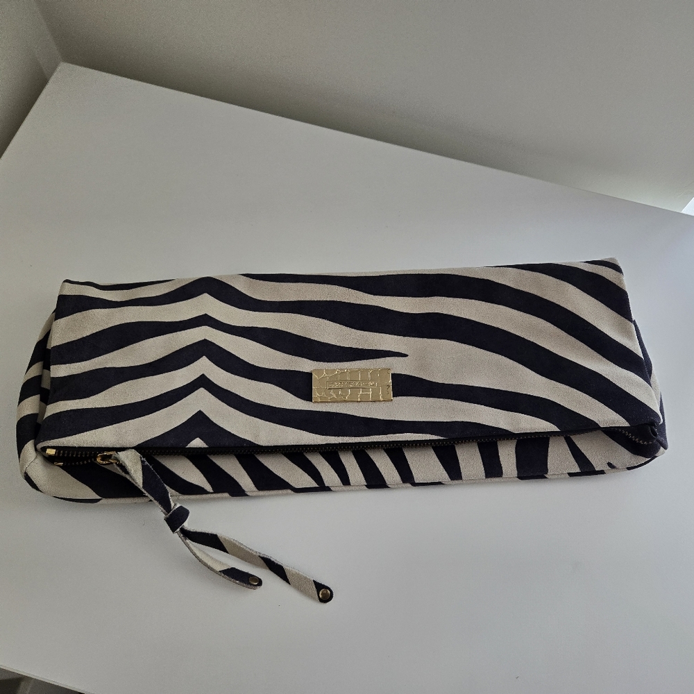Jimmy Choo x H&M suede clutch